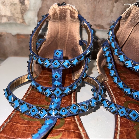 Blue and With Zebra Print Flats - Picture 8 of 9